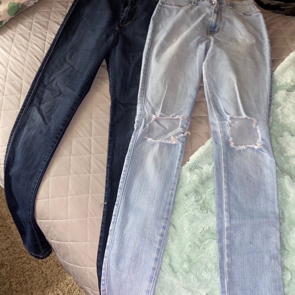 Two fashion nova high waist jeans
